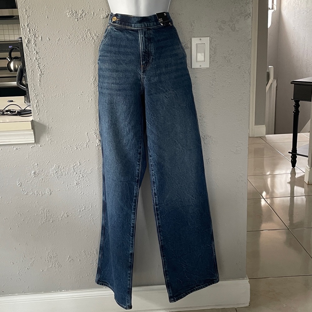 High-Waisted Wide-Leg Jeans